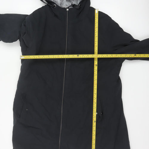 Bonmarché Women’s Black Size 18 Hooded Faux Fur Lined Parka Jacket