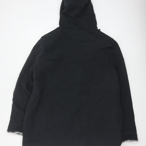 Bonmarché Women’s Black Size 18 Hooded Faux Fur Lined Parka Jacket