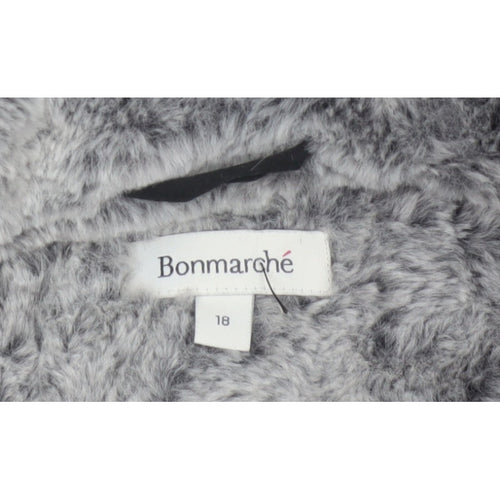Bonmarché Women’s Black Size 18 Hooded Faux Fur Lined Parka Jacket