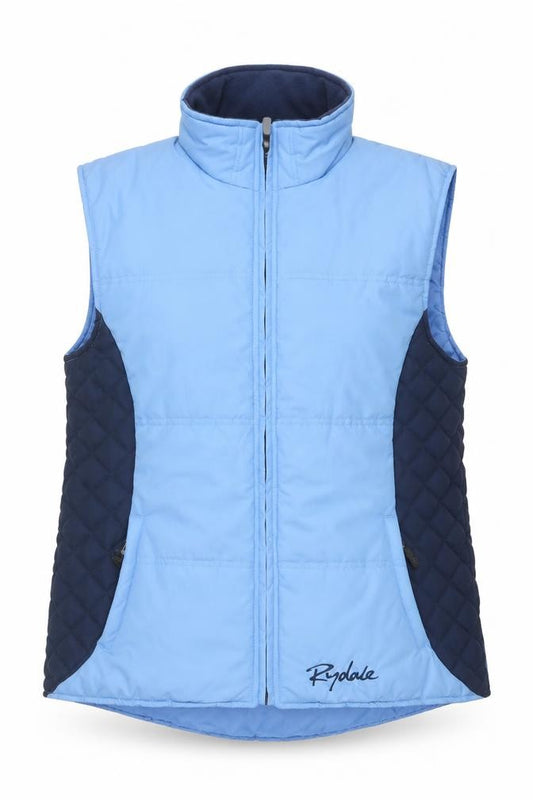 Rydale Women’s Blue Quilted Padded Gilet Waistcoat Size 16
