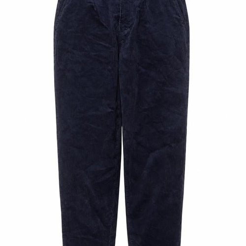Per Una Women’s Navy Blue Corduroy Tapered Trousers Size 8