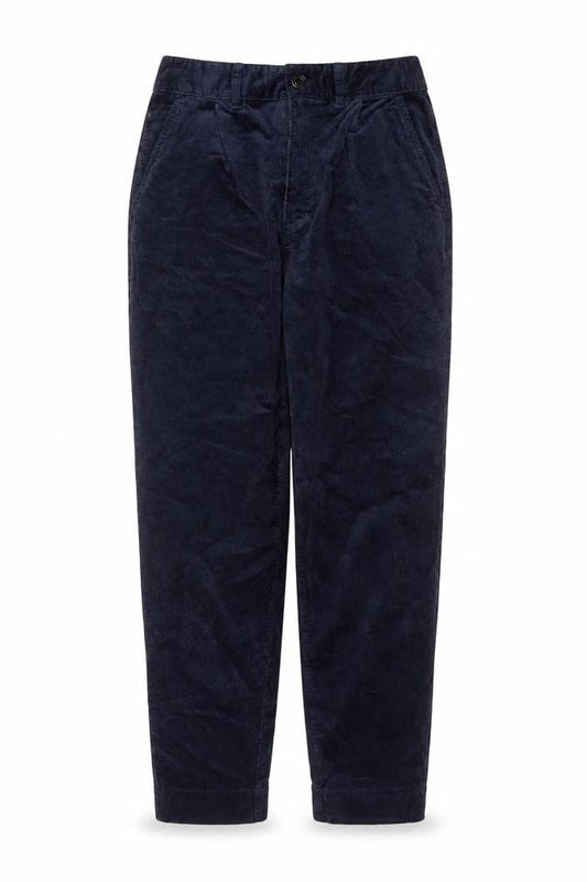 Per Una Women’s Navy Blue Corduroy Tapered Trousers Size 8