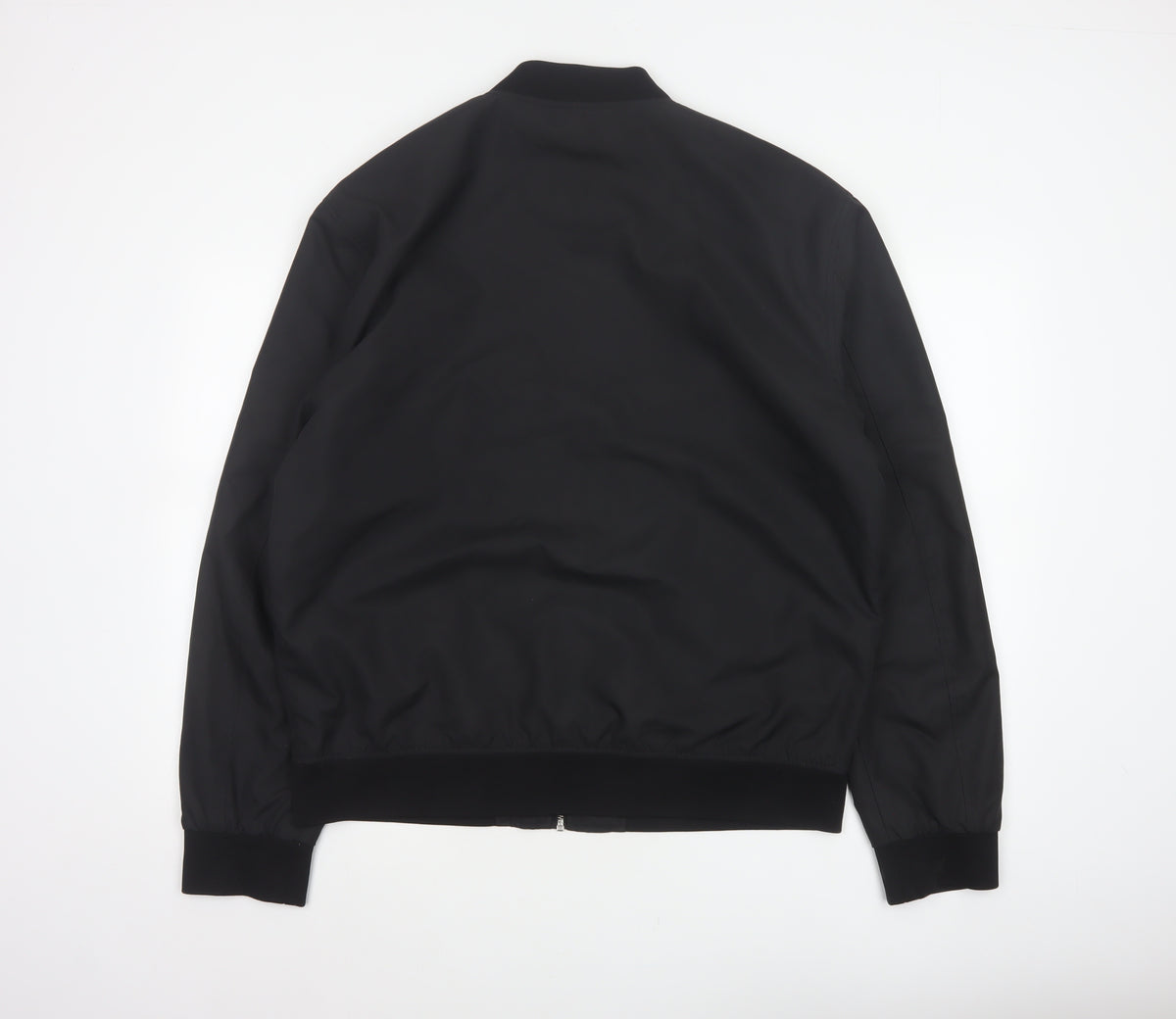 River Island Men’s Black XL Bomber Jacket Full Zip Lined