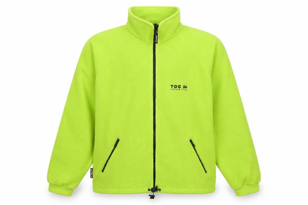 TOG 24 Men’s Green L Polartec Fleece Full Zip Outdoor Jacket