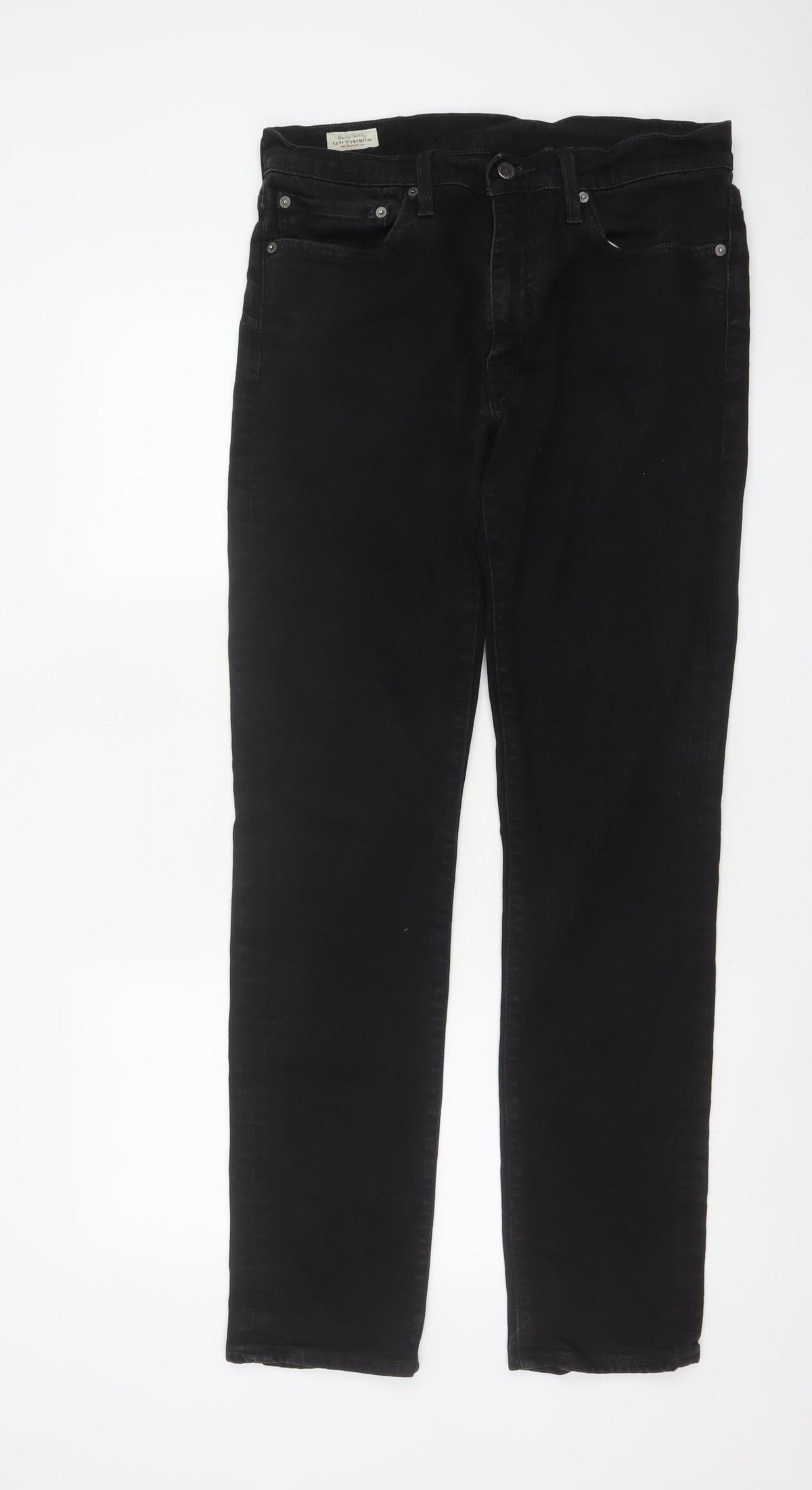Levi's Premium Men’s Black W34 L34 511 Slim Stretch Jeans
