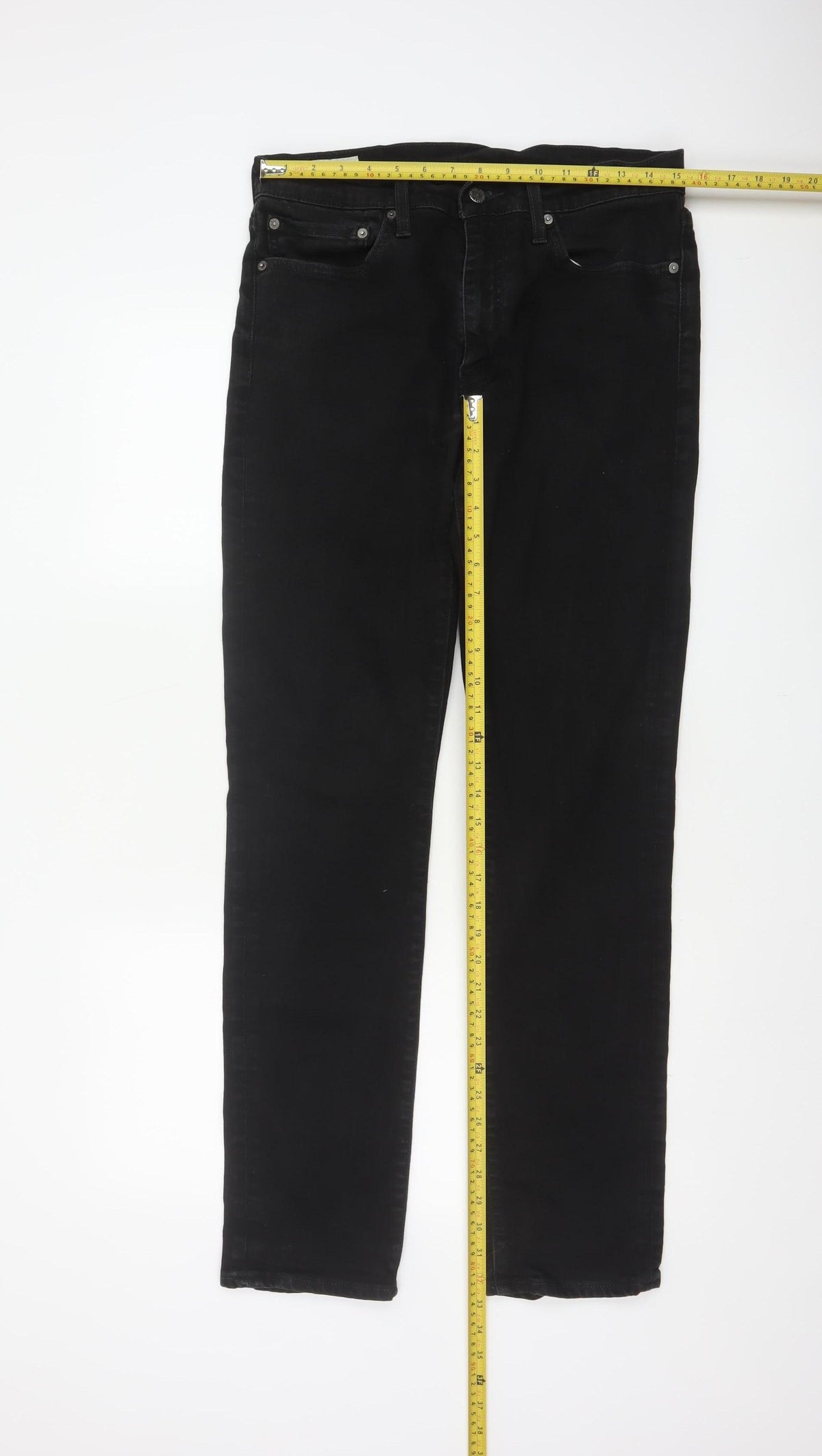 Levi's Premium Men’s Black W34 L34 511 Slim Stretch Jeans