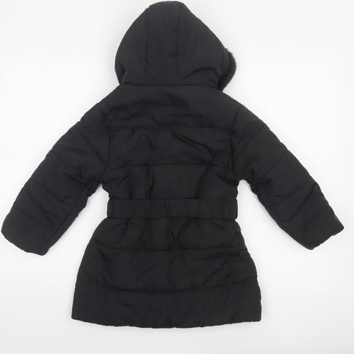 JOMARO Girls Black 4-5 Years Puffer Coat