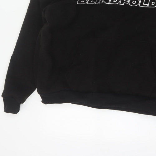 Blindfold Men’s Black S Pullover Logo Graphic Hooded Hoodie