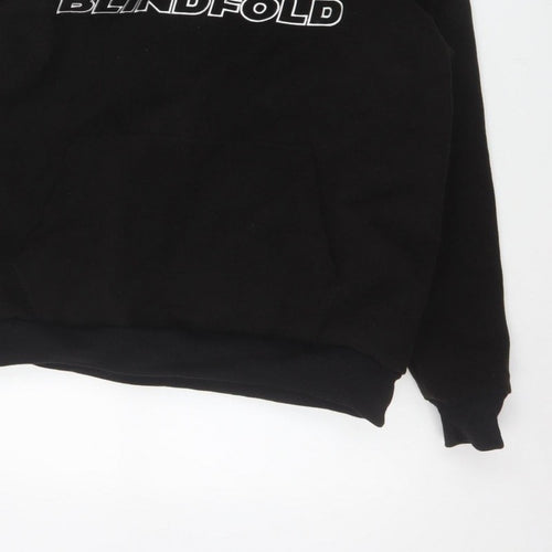 Blindfold Men’s Black S Pullover Logo Graphic Hooded Hoodie