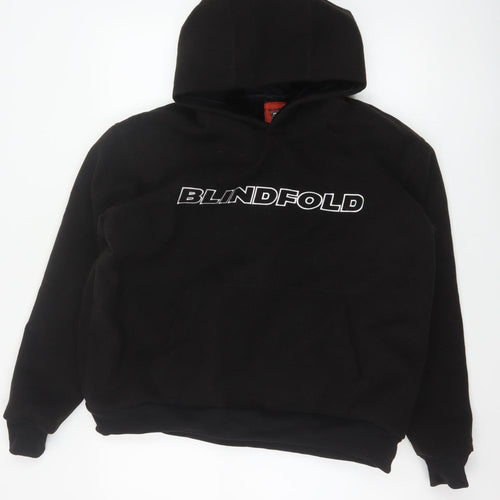 Blindfold Men’s Black S Pullover Logo Graphic Hooded Hoodie