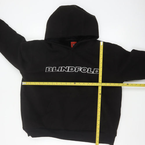 Blindfold Men’s Black S Pullover Logo Graphic Hooded Hoodie