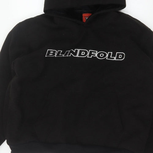 Blindfold Men’s Black S Pullover Logo Graphic Hooded Hoodie