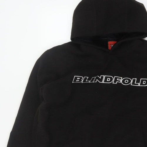 Blindfold Men’s Black S Pullover Logo Graphic Hooded Hoodie