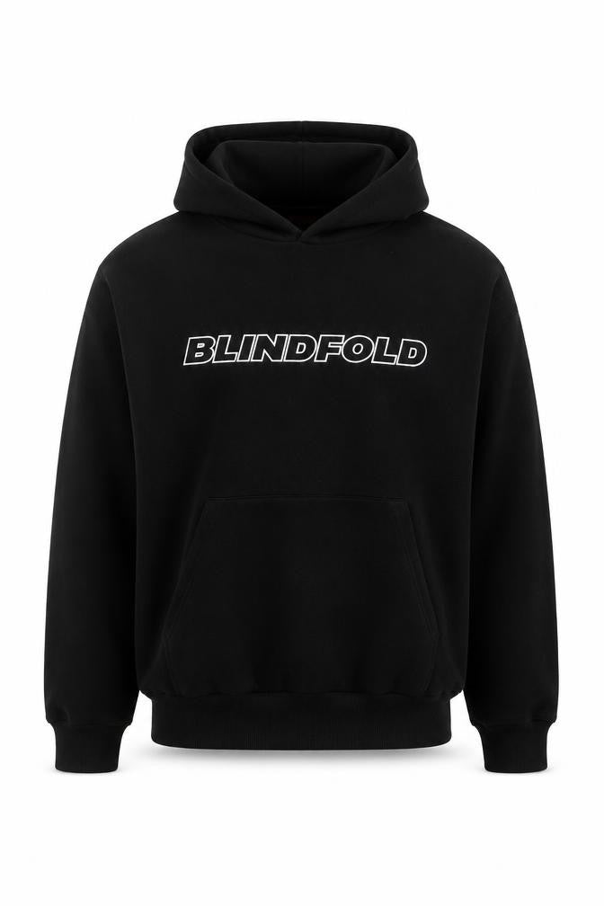Blindfold Men’s Black S Pullover Logo Graphic Hooded Hoodie