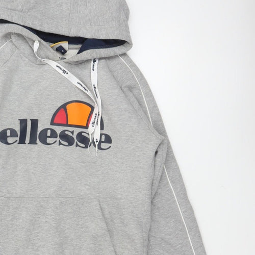 Ellesse Women’s Grey Size 8 Logo Pullover Hoodie Fleece