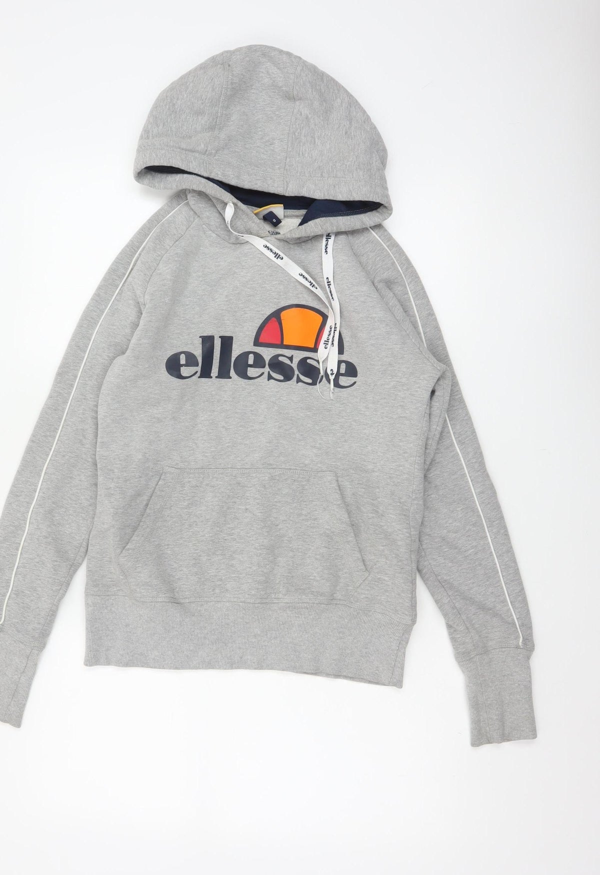 Ellesse Women’s Grey Size 8 Logo Pullover Hoodie Fleece