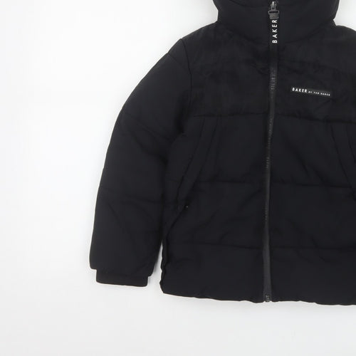 Baker by Ted Baker Boys Black 7 Years Hooded Puffer Jacket
