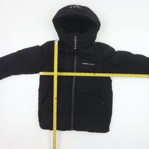 Baker by Ted Baker Boys Black 7 Years Hooded Puffer Jacket