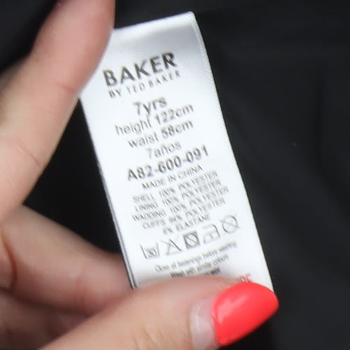 Baker by Ted Baker Boys Black 7 Years Hooded Puffer Jacket