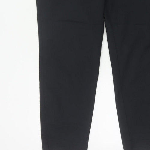 M&S Women Black Size 16 Regular Tapered Tailored Work Trousers