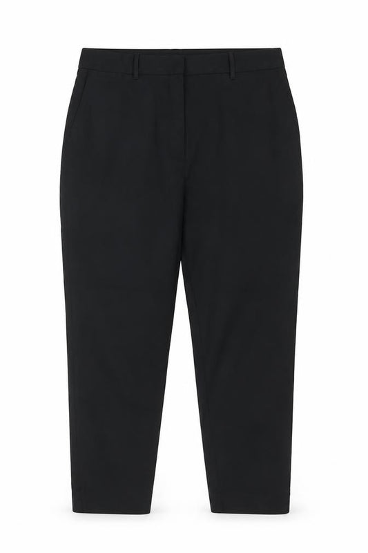 M&S Women Black Size 16 Regular Tapered Tailored Work Trousers