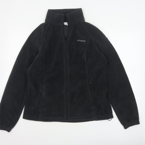 Columbia Women’s Black L Full Zip Fleece Basic Jacket Outdoor