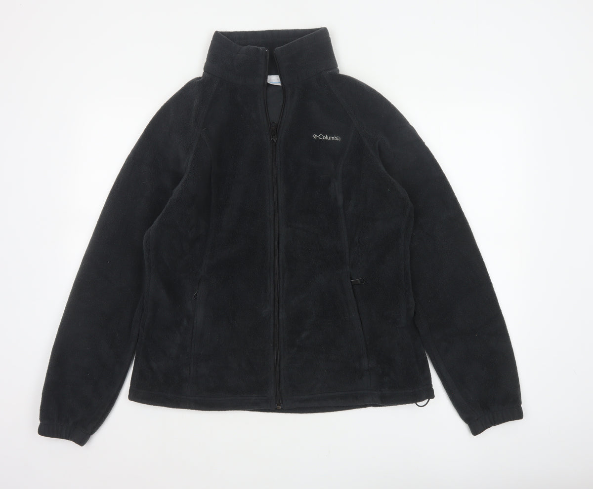 Columbia Women’s Black L Full Zip Fleece Basic Jacket Outdoor
