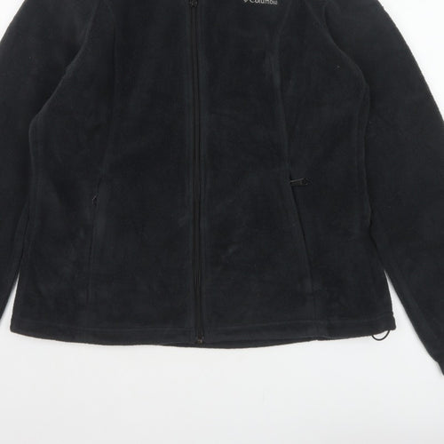 Columbia Women’s Black L Full Zip Fleece Basic Jacket Outdoor