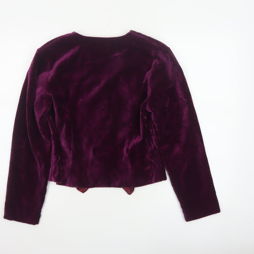 Next Originals Women’s Purple Velvet Blazer Jacket UK 12 Formal