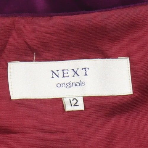 Next Originals Women’s Purple Velvet Blazer Jacket UK 12 Formal