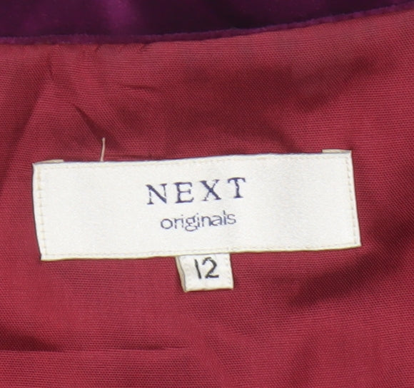 Next Originals Women’s Purple Velvet Blazer Jacket UK 12 Formal