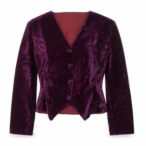 Next Originals Women’s Purple Velvet Blazer Jacket UK 12 Formal