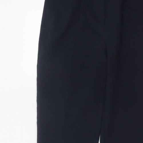 M&S Women’s Navy UK 12 Long Tapered Stretch Trousers