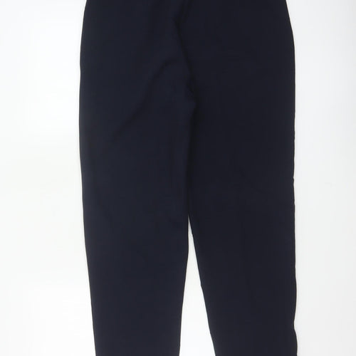M&S Women’s Navy UK 12 Long Tapered Stretch Trousers
