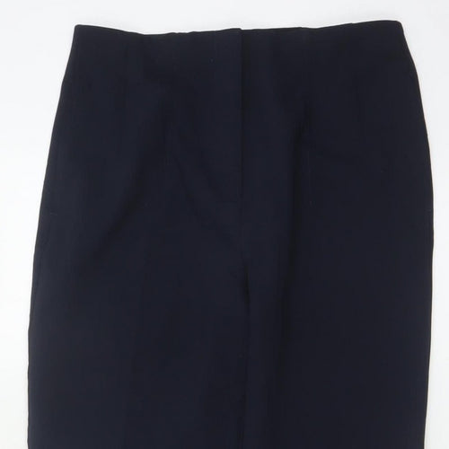 M&S Women’s Navy UK 12 Long Tapered Stretch Trousers