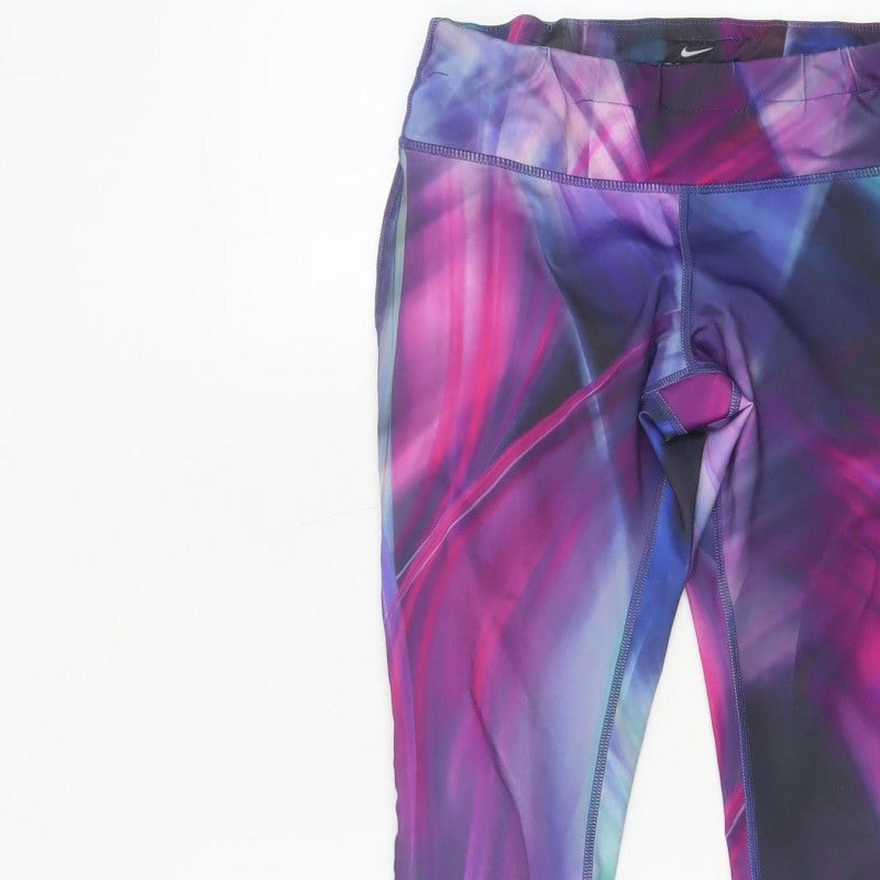 Additional view of Nike Women’s Multicoloured S Dri-FIT Cropped Running Leggings