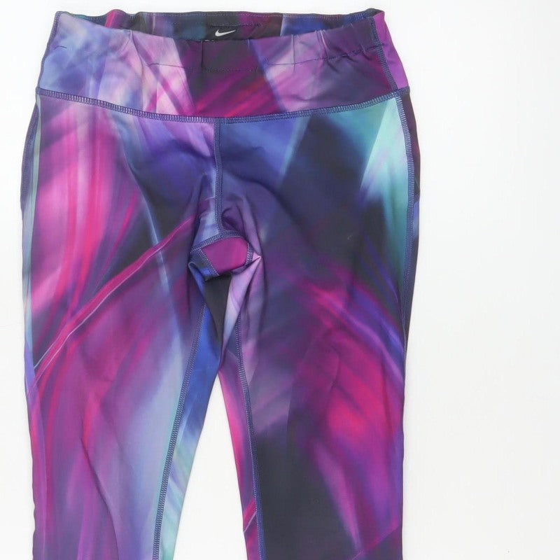 Additional view of Nike Women’s Multicoloured S Dri-FIT Cropped Running Leggings