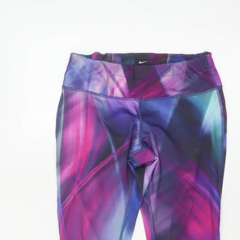 Additional view of Nike Women’s Multicoloured S Dri-FIT Cropped Running Leggings
