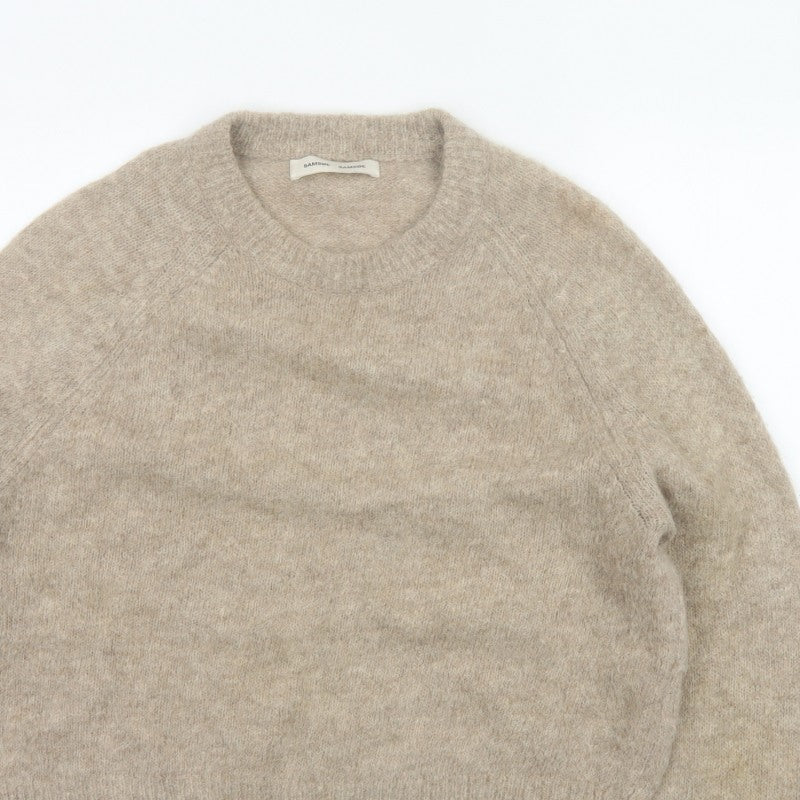Samsøe Samsøe Women Beige Alpaca Blend Crew Neck Jumper Size S