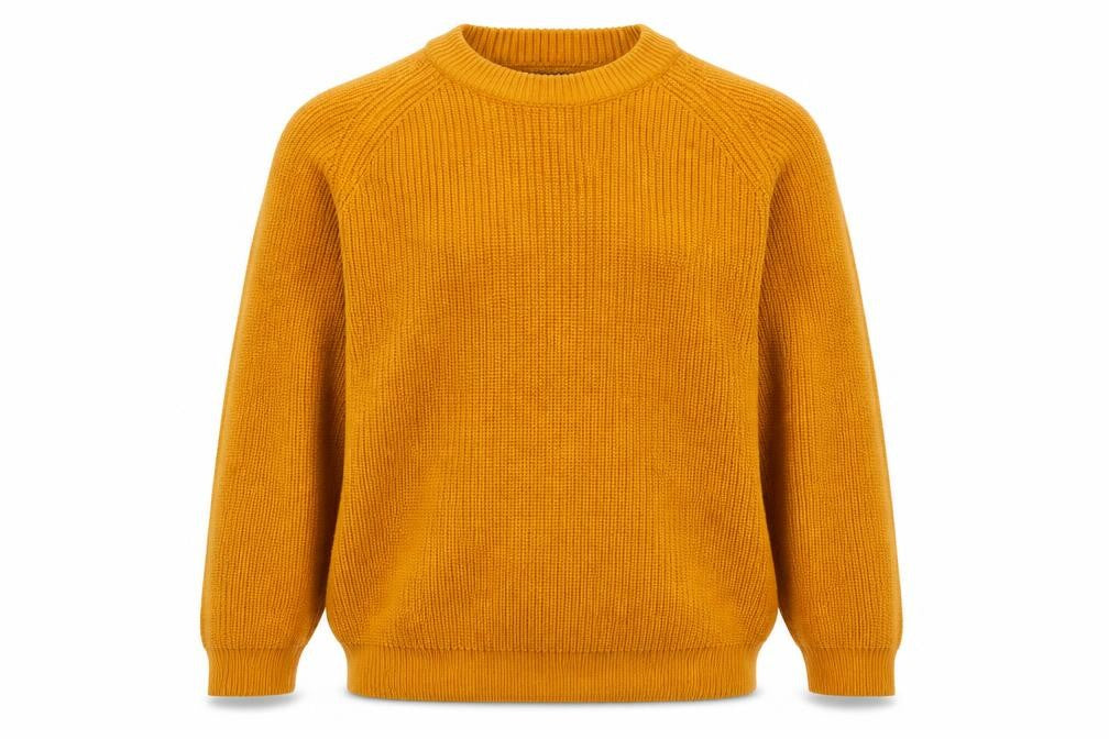F&F Men’s Orange 3XL Chunky Knit Crew Neck Pullover Jumper