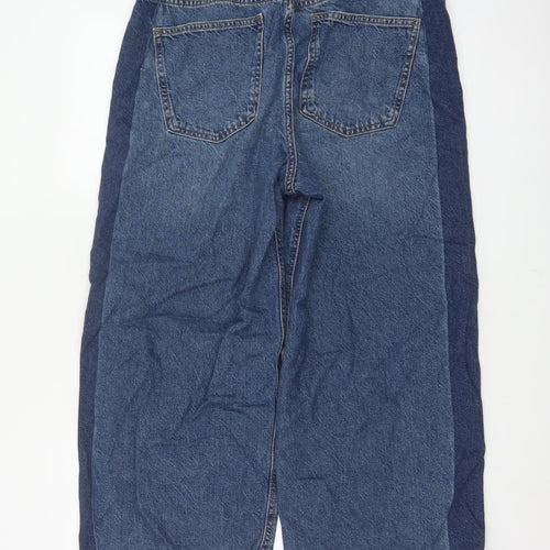 Marks and Spencer Women’s Blue UK 16 Wide Leg High Rise Jeans