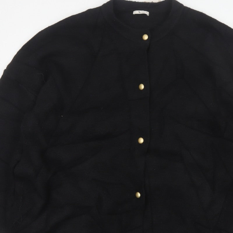 Additional view of Tu Women’s Black, size UK 18, Button Front Knit Cardigan Gold Buttons