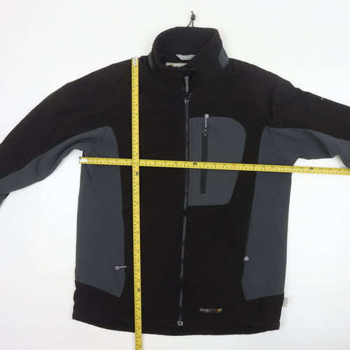 Regatta Men’s Black Grey XL Softshell Windbreaker Jacket