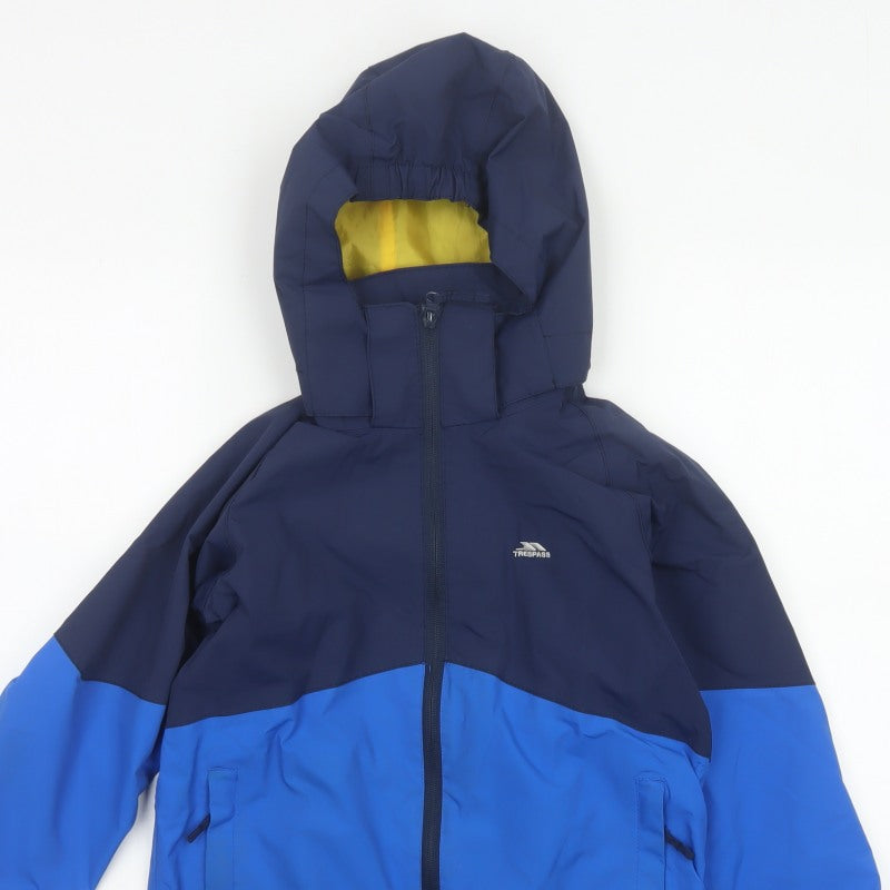 Additional view of Trespass boys’ blue 9-10 years ski jacket waterproof hooded