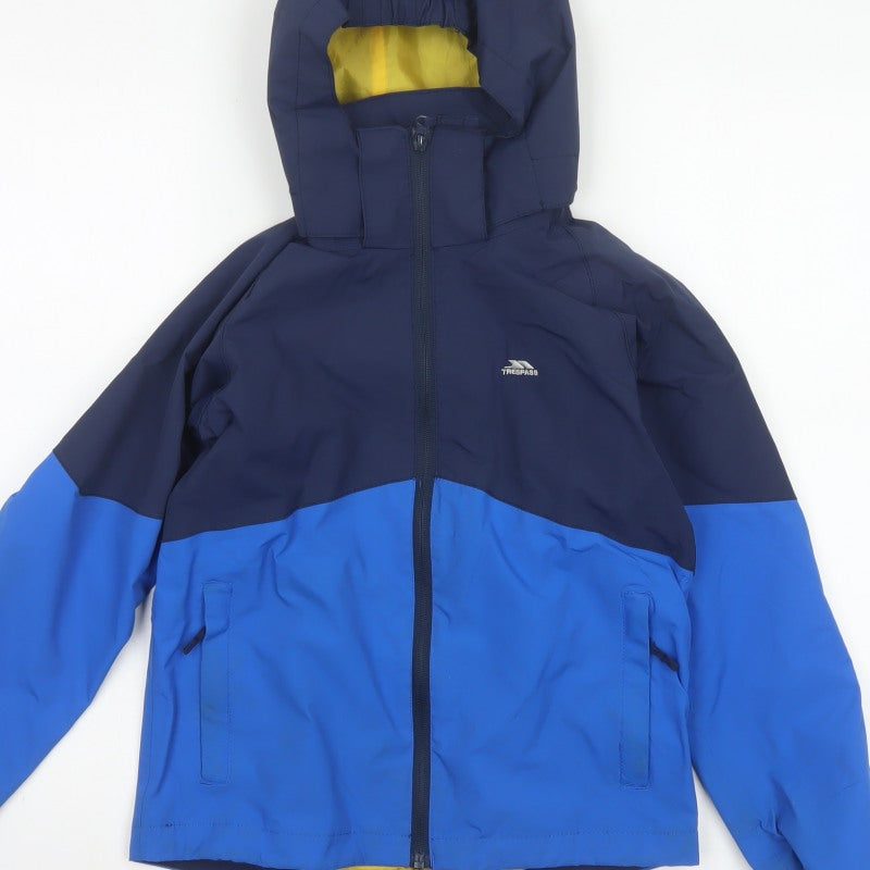 Additional view of Trespass boys’ blue 9-10 years ski jacket waterproof hooded