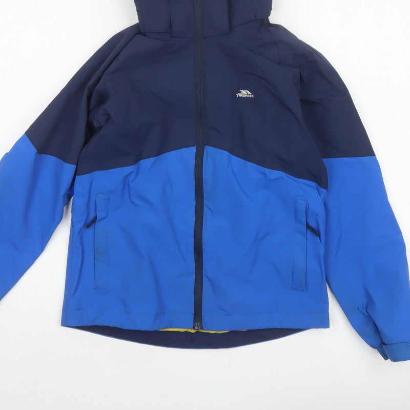 Additional view of Trespass boys’ blue 9-10 years ski jacket waterproof hooded