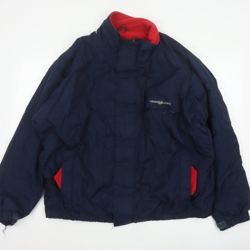 Henri Lloyd Men’s Navy XL Basic Jacket Fleece Lined Full Zip Outdoor