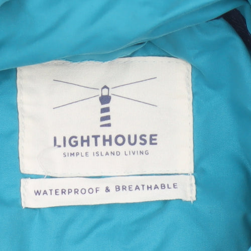 Lighthouse Women’s Blue Size 8 Waterproof Hooded Rain Jacket