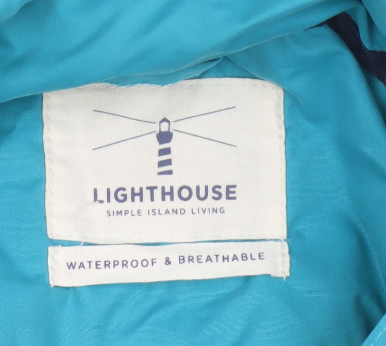 Lighthouse Women’s Blue Size 8 Waterproof Hooded Rain Jacket