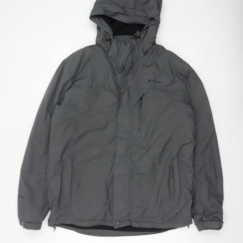 Peter Storm Mens Grey M Hooded Waterproof Insulated Ski Jacket